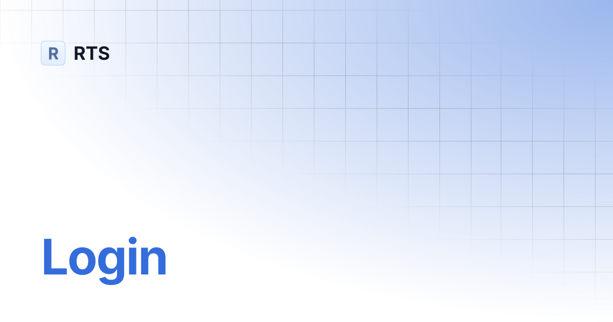 Login | RTS