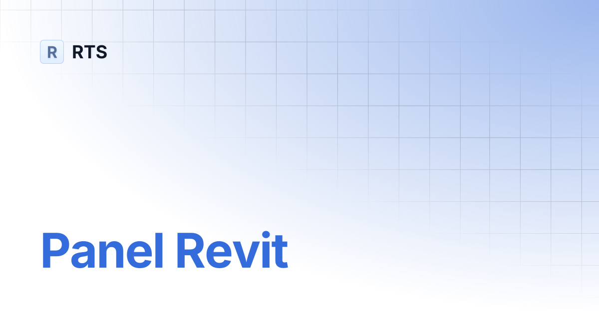 Panel Revit | RTS